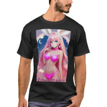 Magical Pink Bunny Girl T - Shirt