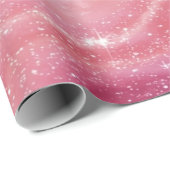 Magical Pink Galaxy Sparkle & Marble Texture Geschenkpapier (Rolleneckpunkt)