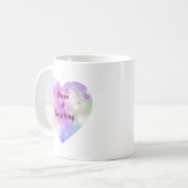 Magical Pink Heart Pattern Mug Kaffeetasse (Vorderseite Links)