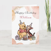 Magical Pooh & Friends Birthday Karte (Vorderseite)