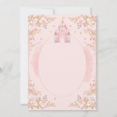 Magical Princess Birthday Invitation | Watercolor Einladung (Rückseite)