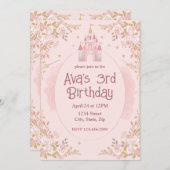 Magical Princess Birthday Invitation | Watercolor Einladung (Vorne/Hinten)