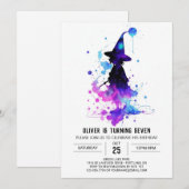 Magical Printable Wizardry Birthday Einladung (Vorne/Hinten)