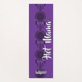 Magical purple background name Personalized Yogamatte (Vorderseite)