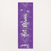 Magical purple background name Personalized Yogamatte (Vorderseite)