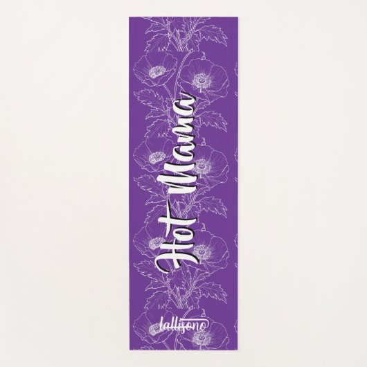 Magical purple background name Personalized  Yogamatte (Vorderseite)