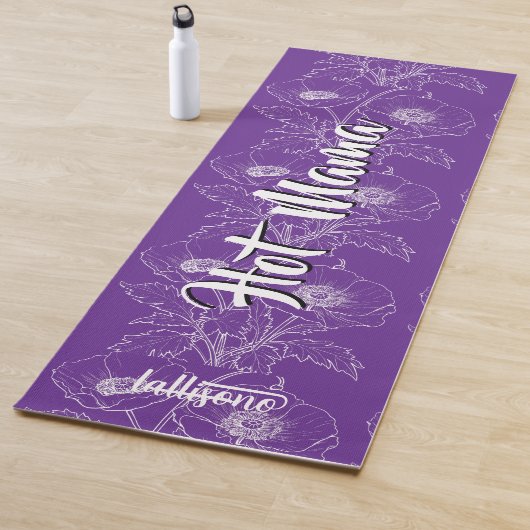 Magical purple background name Personalized Yogamatte (Beispiel)
