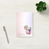 Magical Purple Blush Ombre Unicorn  Post-it Klebezettel (Büro)