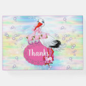 Magical Rainbow Baby Mermaids Gästebuch (Rückseite)