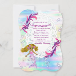 Magical Rainbow Baby Mermaids Glückwunsch Card Einladung
