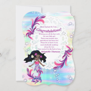 Magical Rainbow Baby Mermaids Glückwunsch Card Einladung