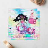 Magical Rainbow Baby Mermaids Mitteilungskarte (Vorderseite/Rückseite Beispiel)