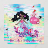 Magical Rainbow Baby Mermaids Mitteilungskarte (Vorne/Hinten)