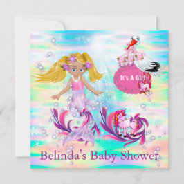 Magical Rainbow Baby Mermaids Mitteilungskarte
