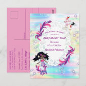 Magical Rainbow Baby Mermaids Party Dusche Postkarte (Vorne/Hinten)