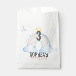 Magical Rainbow Birthday Invitation Geschenktütchen