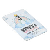 Magical Rainbow Birthday Invitation Magnet (Rechte Seite)