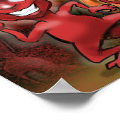 Magical Rainbow of Creatures Poster (Ecke)