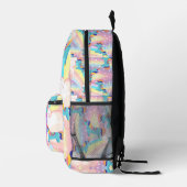 Magical Rainbow Unicorn Backpack – Cute Pastel Fan Bedruckter Rucksack (Rechts)