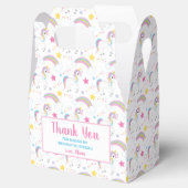 Magical Rainbow Unicorn Birthday Thank You Geschenkschachtel (Geöffnet)