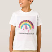 Magical rainbow unicorn design for kids T-Shirt (Vorderseite)