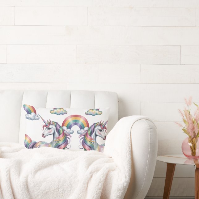 Magical Rainbow Unicorn Lendenkissen (Liege)