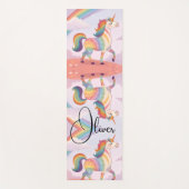 Magical Rainbow Unicorn name Personalized  Yogamatte (Vorderseite)
