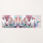 Magical Rainbow Unicorn  Personalized  Yogamatte (Vorderseite (Horizontal))