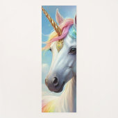 Magical Rainbow Unicorn  Personalized  Yogamatte (Vorderseite)
