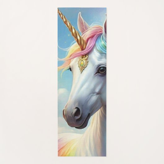 Magical Rainbow Unicorn  Personalized  Yogamatte (Vorderseite)