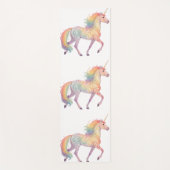 Magical Rainbow Unicorn Personalized Yogamatte (Vorderseite)