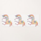 Magical Rainbow Unicorn Personalized Yogamatte (Vorderseite (Horizontal))