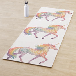 Magical Rainbow Unicorn  Personalized  Yogamatte
