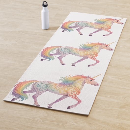 Magical Rainbow Unicorn Personalized Yogamatte (Beispiel)