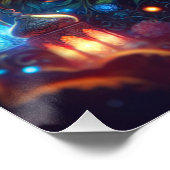 Magical Ramadan Moon & Lanterns Poster (Ecke)