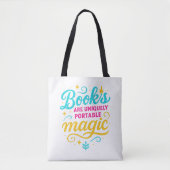 Magical Reader’s Tote – Sparkling “Books Are Magic Tasche (Vorderseite)