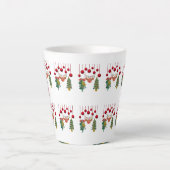 Magical Reindeer Bells and Christmas Tree Design Milchtasse (Vorderseite)