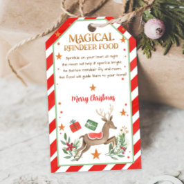 Magical Reindeer Food Favor Tag Weihnachtsgeschenk Geschenkanhänger