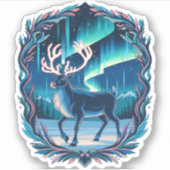 Magical Reindeer Glow Aufkleber (Vorderseite)