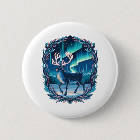 Magical Reindeer Glow Button (Vorderseite)