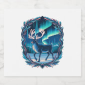 Magical Reindeer Glow Schaumweinetikett (Einzelnes Label)
