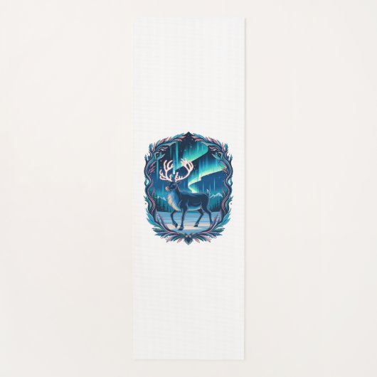Magical Reindeer Glow Yogamatte (Vorderseite)