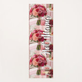 Magical rose background name Personalized Yogamatte (Vorderseite)