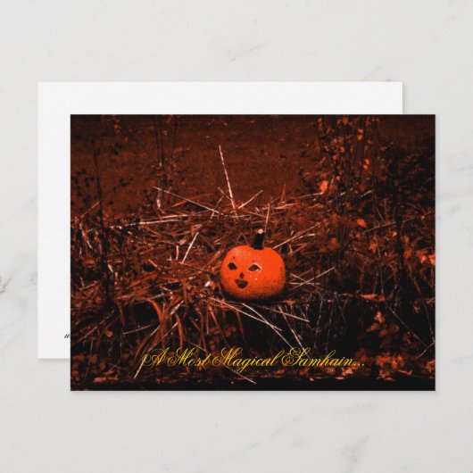 Magical Samhain Postcard Postkarte (Vorne/Hinten)