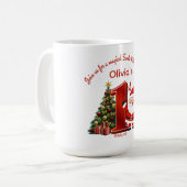 Magical Santa Birthday Design for Kids Kaffeetasse (Vorderseite Links)