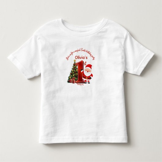 Magical Santa Birthday Design for Kids Kleinkind T-shirt (Vorderseite)