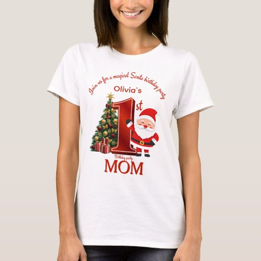 Magical Santa Birthday Design for Kids T-Shirt (Vorderseite)