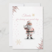 Magical Santa Birthday Invitation – 10th Birthday Dankeskarte (Rückseite)
