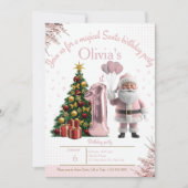 Magical Santa Birthday Invitation – 1st Birthday Dankeskarte (Vorderseite)