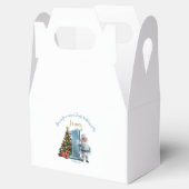 Magical Santa Birthday Invitation – 1st Birthday Geschenkschachtel (Geöffnet)